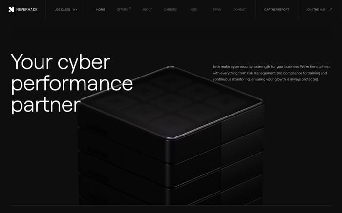 Neverhack website preview