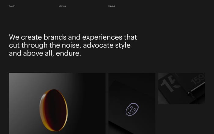 Studio South website preview