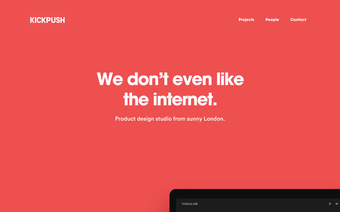 Kickpush website preview