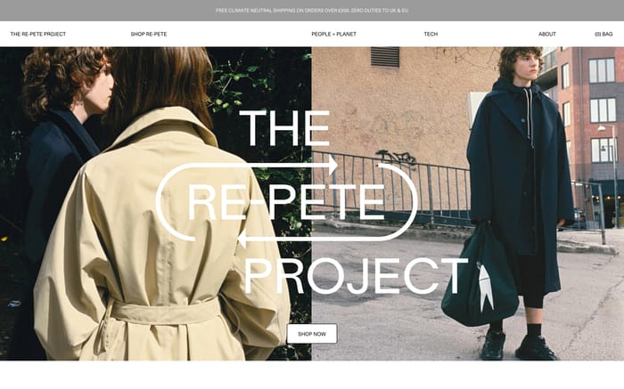 The Re-Pete Project website preview