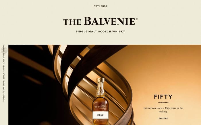 The Balvenie website preview
