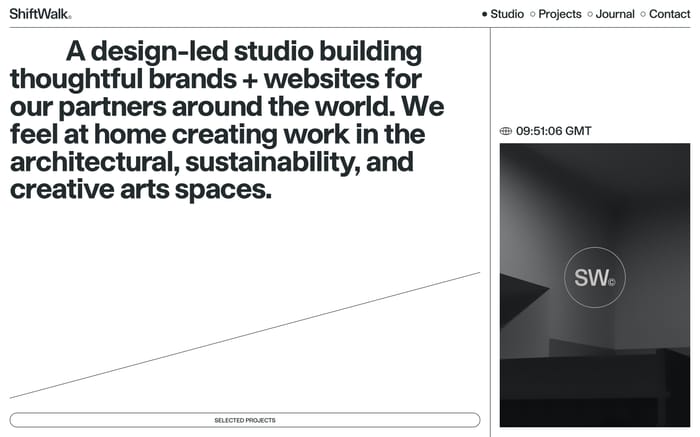 ShiftWalk website preview