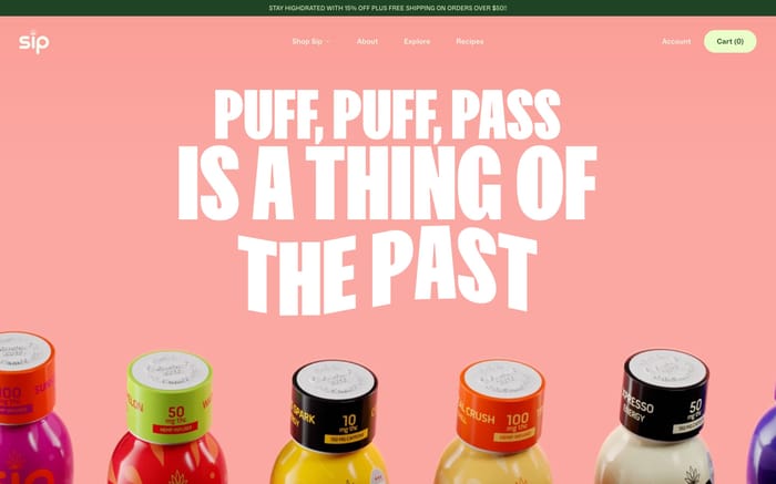 Sip Elixirs website preview