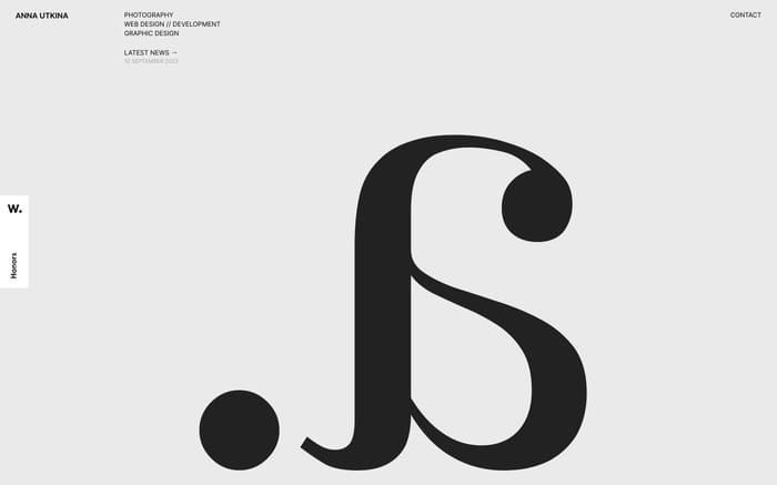 Anna Utkina website preview