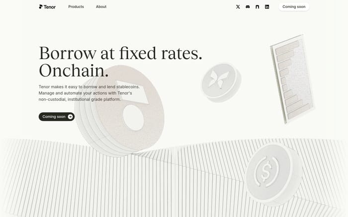 Tenor website preview
