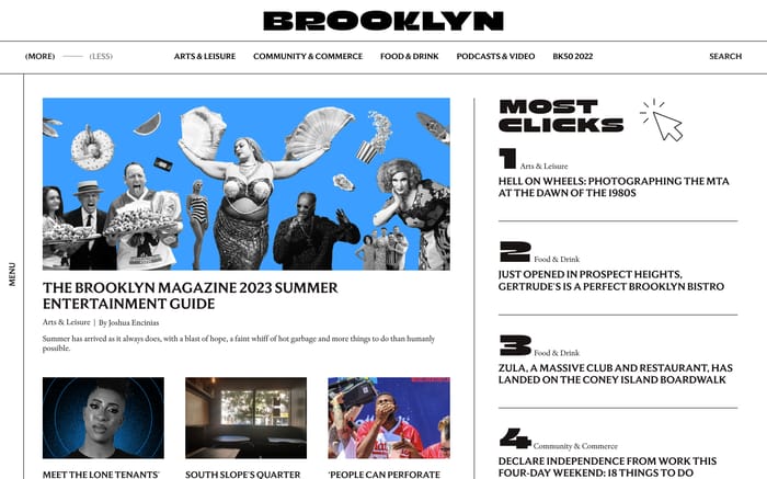 Brooklyn Magazine website preview