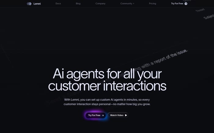 Lemni website preview