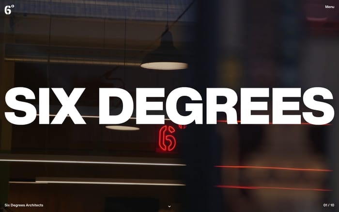 Six Degrees Architects website preview