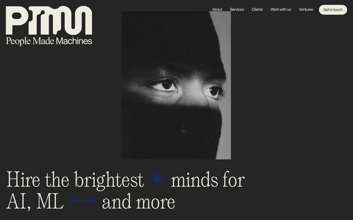 People Made Machines website preview