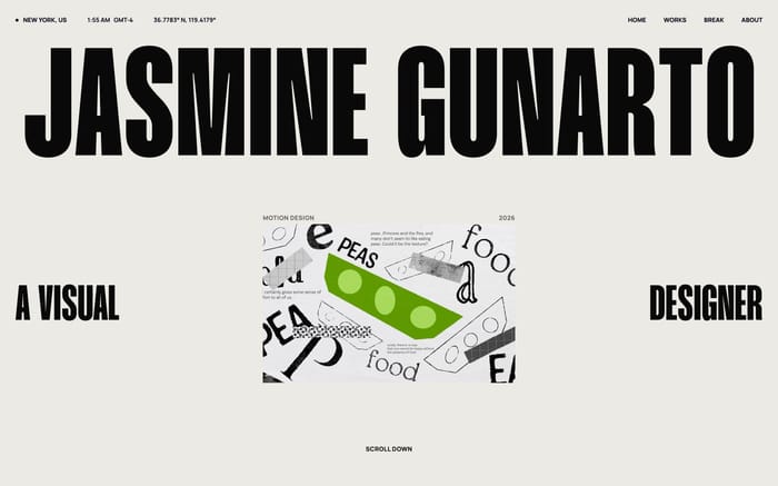 Jasmine Gunarto website preview