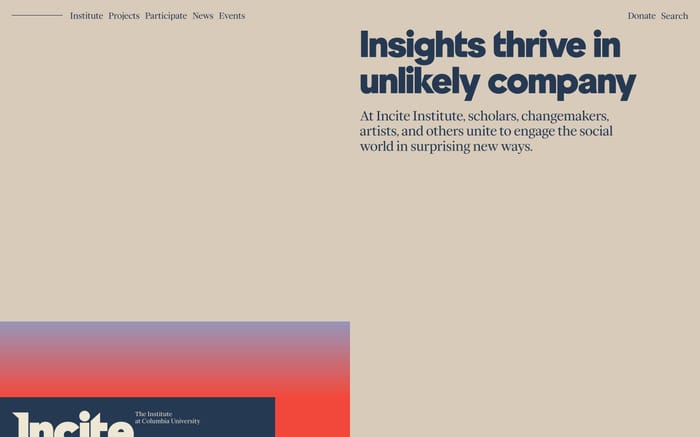 Incite website preview