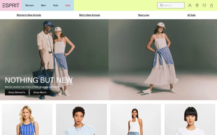 Esprit website preview