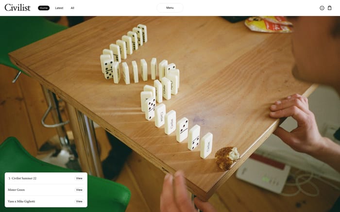 Civilist website preview