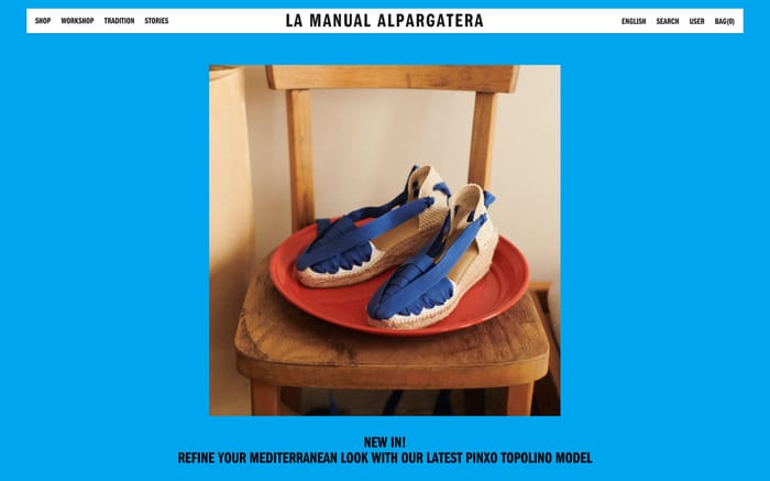 La Manual Alpargatera website preview