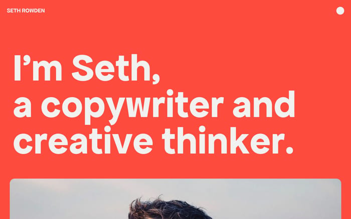 Seth Rowden website preview
