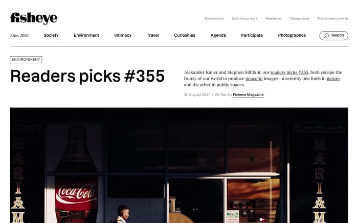 Fisheye Magazine website preview
