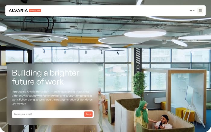 Alvaria Horizons website preview