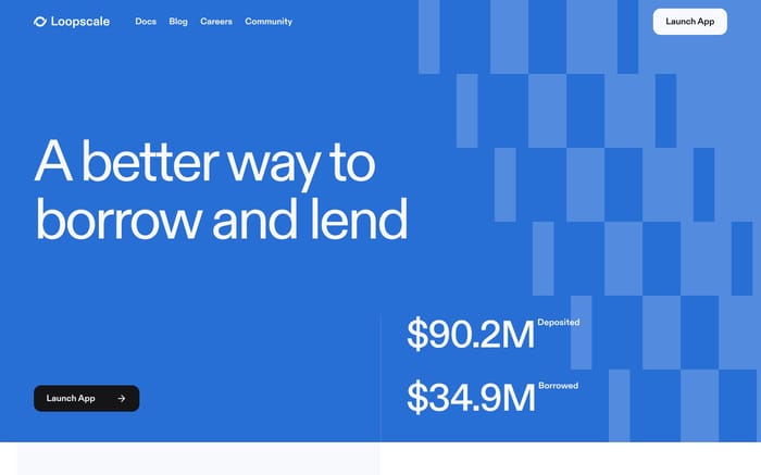 Loopscale website preview