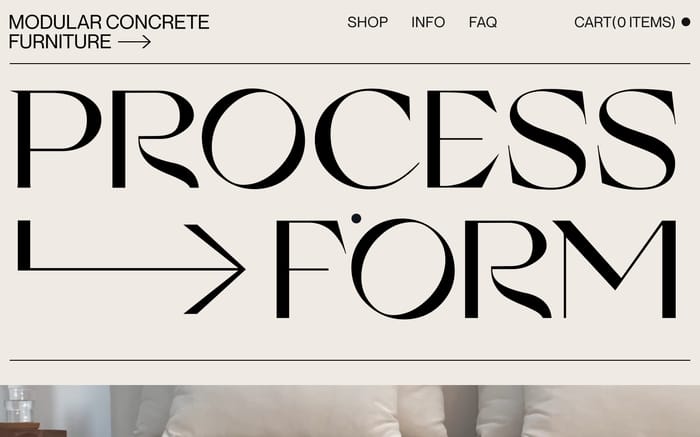 Process Form website preview