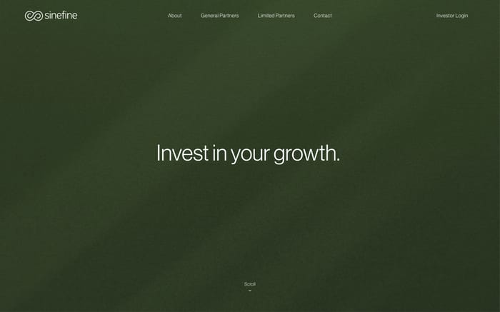 Sinefine website preview