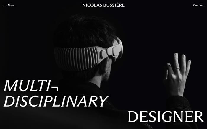 Nicolas Bussière website preview