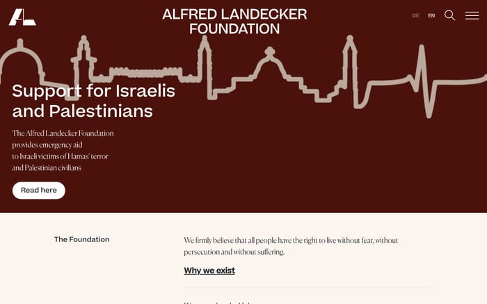 Alfred Landecker website preview