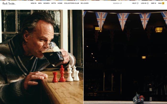 Paul Smith website preview