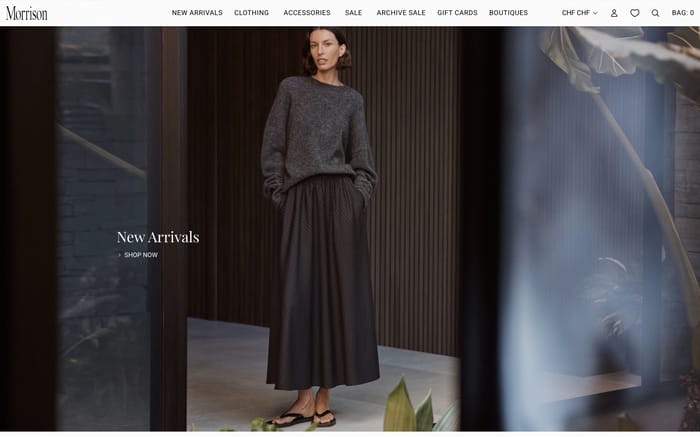 Morrison website preview