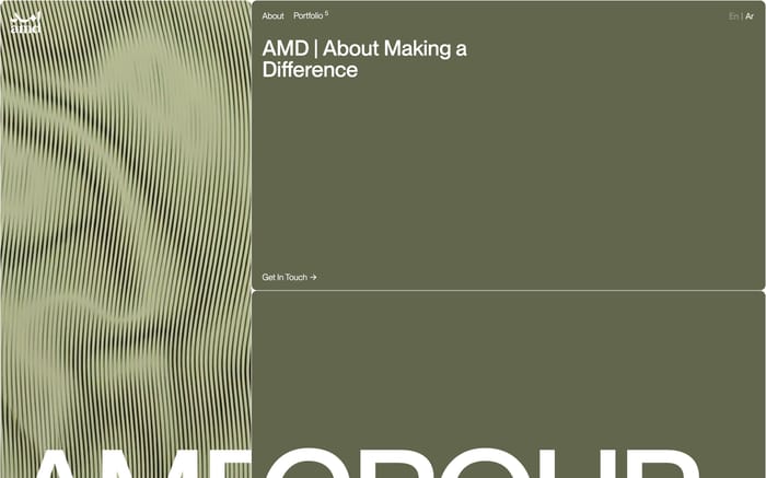 Amd Group website preview
