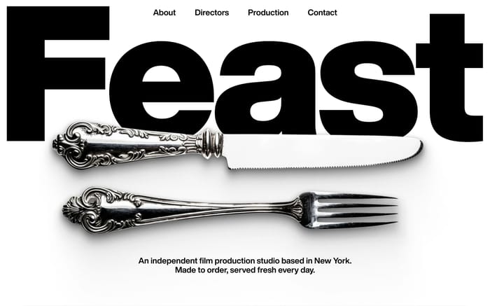 Feast Studio website preview