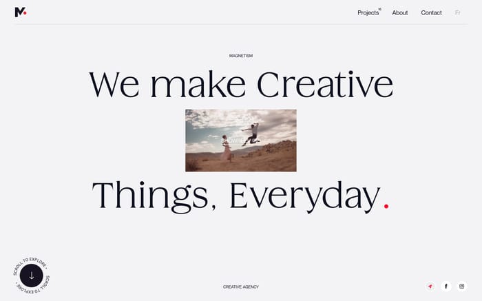 Magnetism website preview