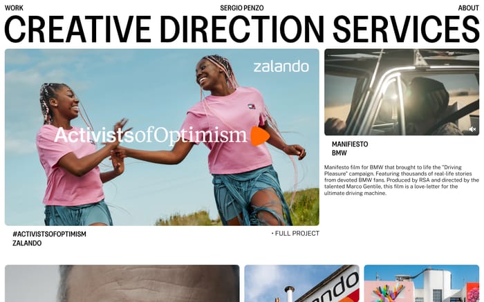 Sergio Penzo website preview