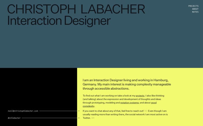 Christoph Labacher website preview