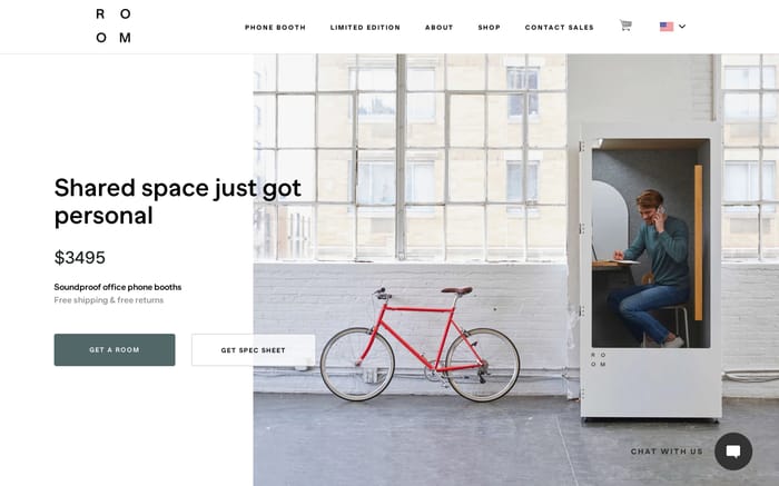 Room website preview