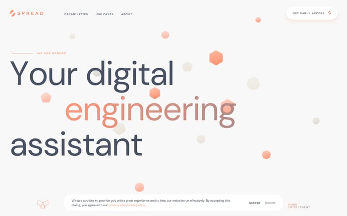 Spread website preview