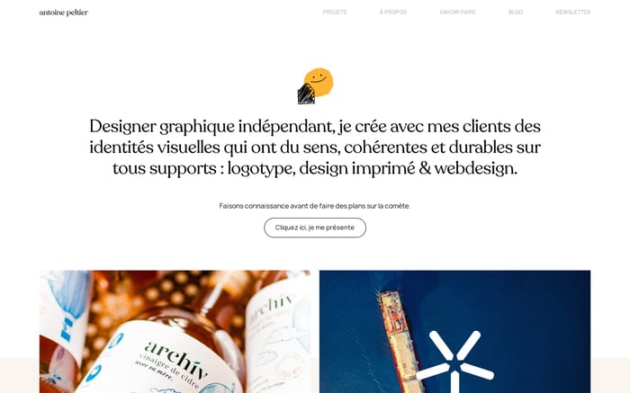 Antoine Peltier website preview