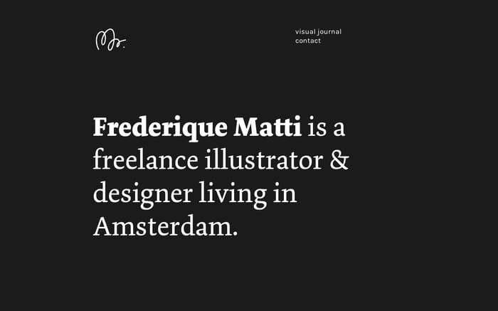 Frederique Matti website preview
