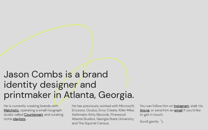 Jason Combs website preview