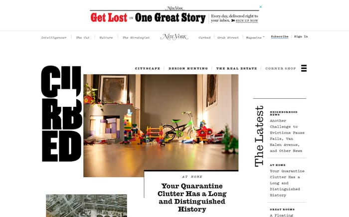 Curbed website preview