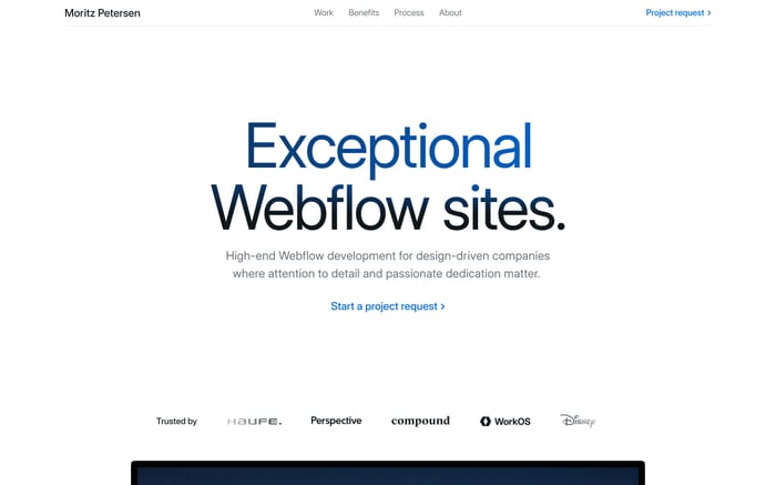 Moritz Petersen website preview