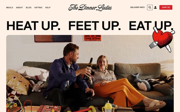 The Dinner Ladies website preview