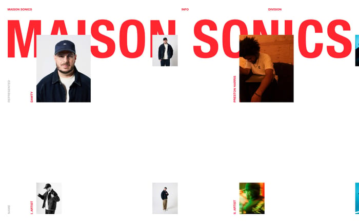 Maison Sonics website preview