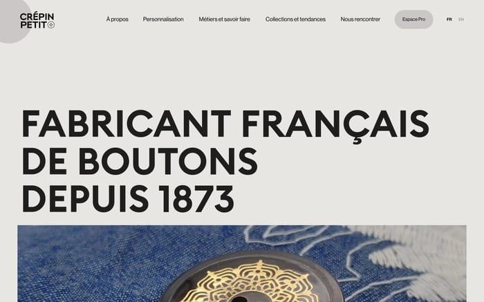 Crépin Petit website preview