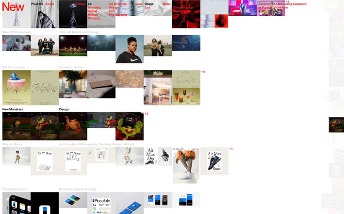 The New Company website preview