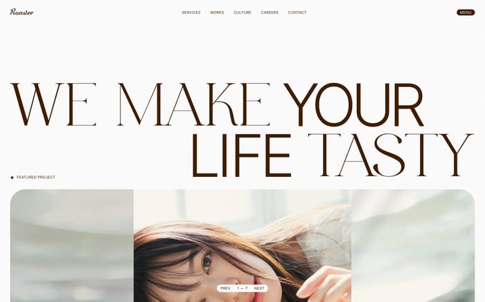Roaster website preview