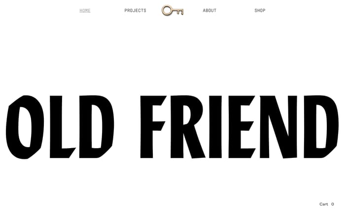 Old Friend website preview