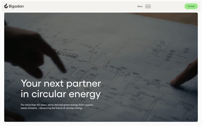 Bigadan website preview