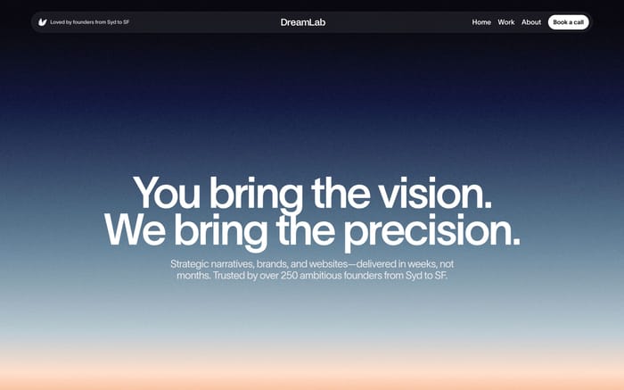 DreamLab website preview