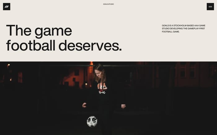 Goals Studio website preview
