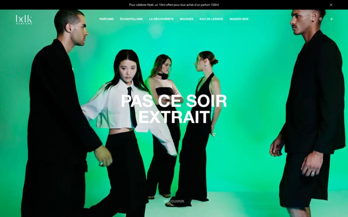 BDK Parfums website preview
